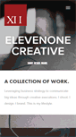 Mobile Screenshot of elevenonecreative.com